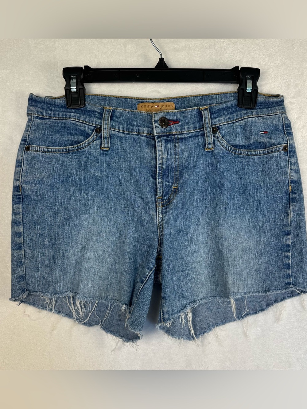Tommy Jeans Y2K Low Rise Cutoff Denim Shorts Size 9 May 2003